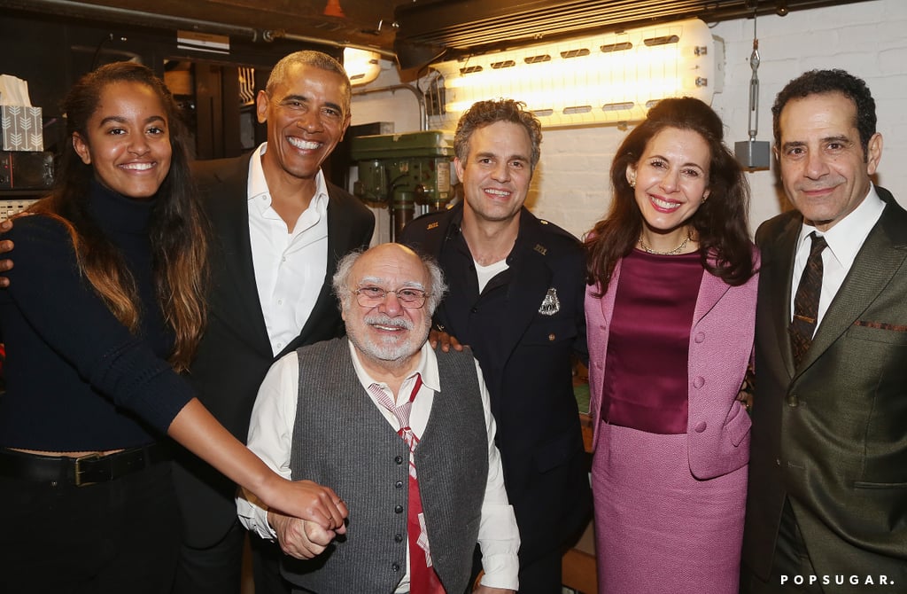 Barack and Malia Obama at Broadway Show February 2017