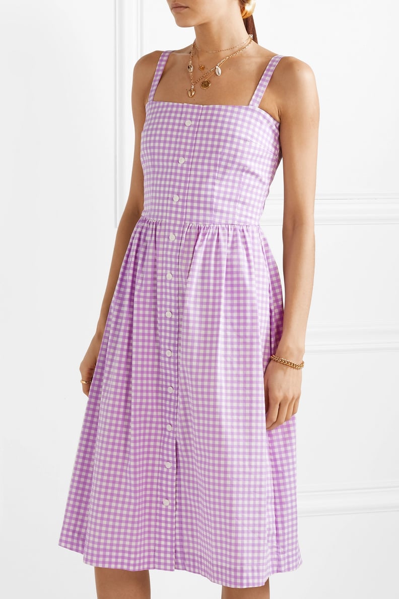 HVN Laura Gingham Cotton Dress