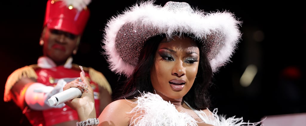 Megan Thee Stallion's Shimmering Snowflake Holiday Dress