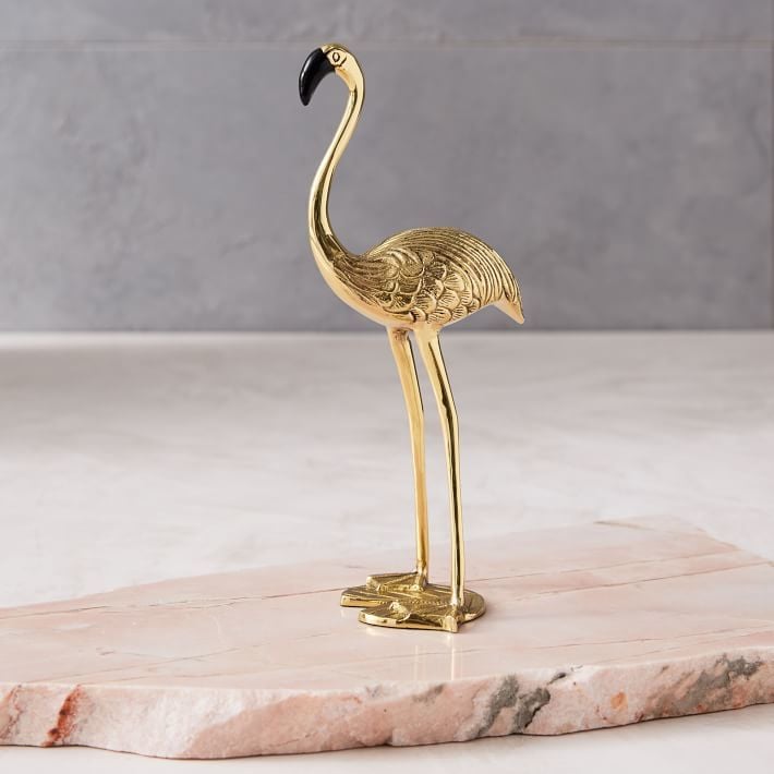 Brass Flamingo Object