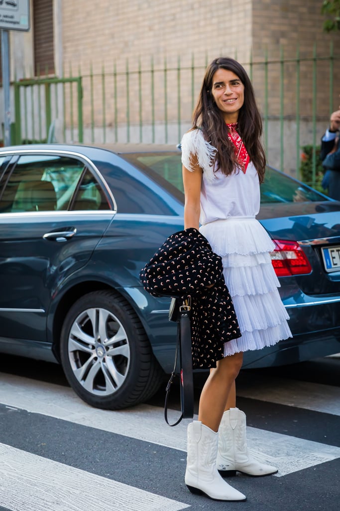 Wear a Red Bandana Style With Cowboy Boots to Play Up Western Vibes