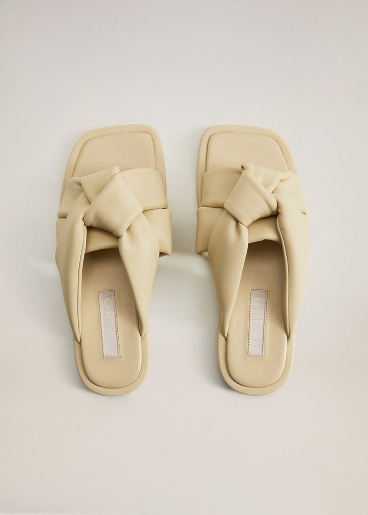 mango leather slides
