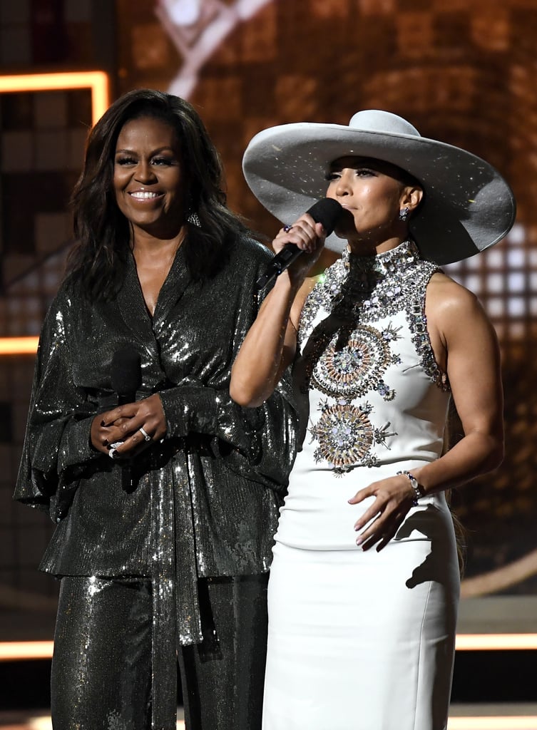 Michelle Obama Sequin Outfit at the 2019 Grammys