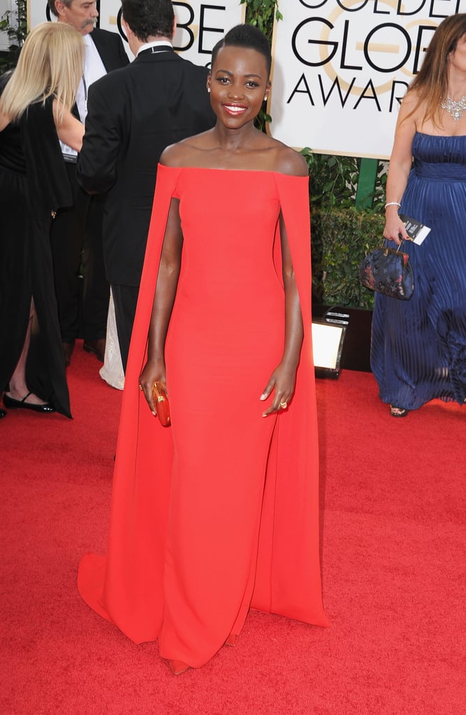Lupita Nyong'o in Ralph Lauren Collection in 2014.
