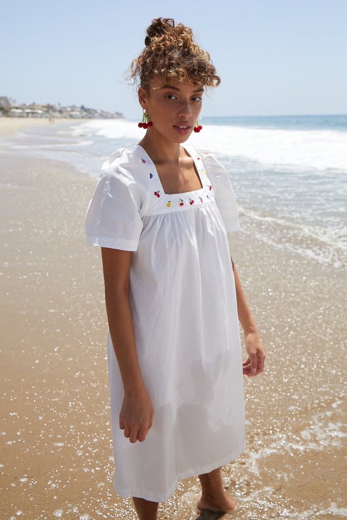 HVN Throw Over Beach Dress W. Fruit Embroidery | Cute, Mood-Boosting ...