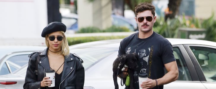 Zac Efron and Sami Miro With Their Adopted Puppy