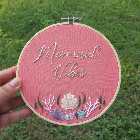 Mermaid Embroidery Hoops