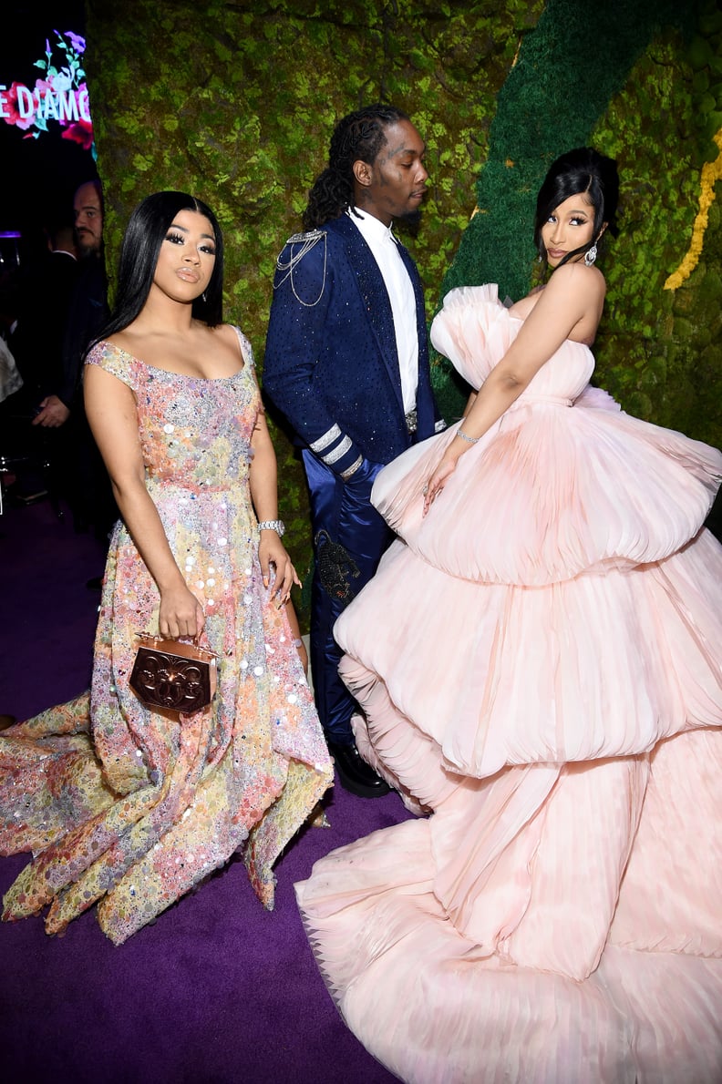 Hennessy Carolina, Offset, and Cardi B at the 2019 Diamond Ball