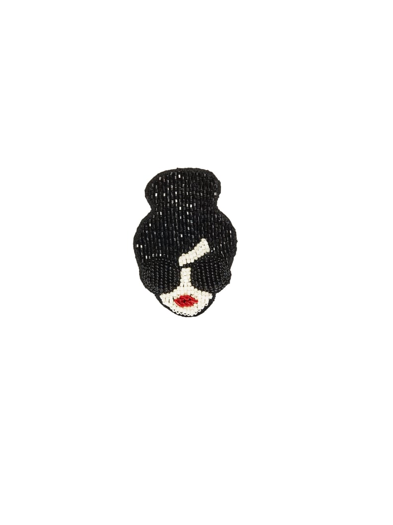 Alice + Olivia Stace Face Embroidered Brooch