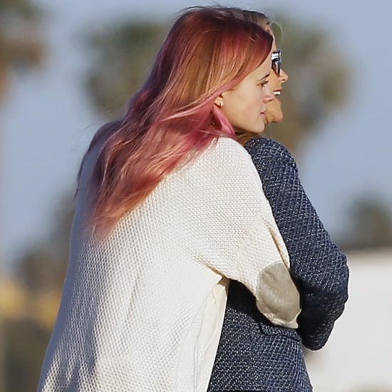 Reese Witherspoon and Ava Phillippe Hugging on the Beach