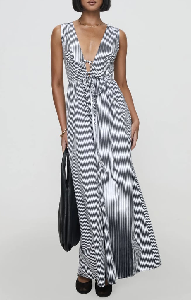 Princess Polly Pokey Stripe Sleeveless Cotton Maxi Dress