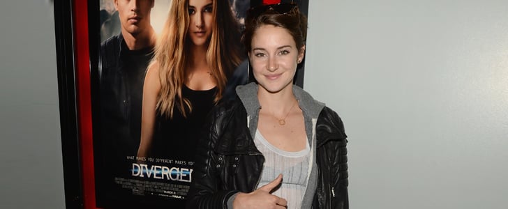 Shailene Woodley in Jean Shorts at Divergent Screening