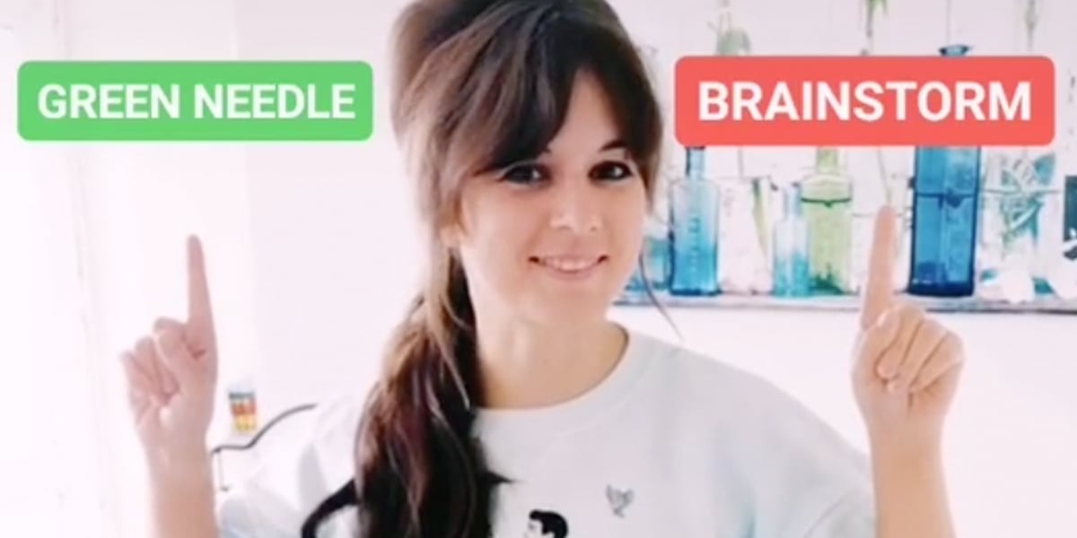 Green Needle vs. Brainstorm Audio Challenge TikTok Video PS Tech