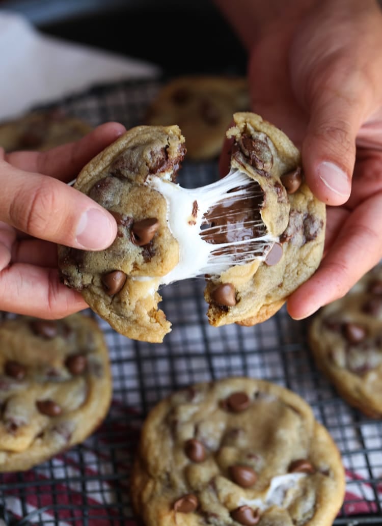 Libra (Sept. 23-Oct. 22): S'mores Stuffed Chocolate-Chip Cookies