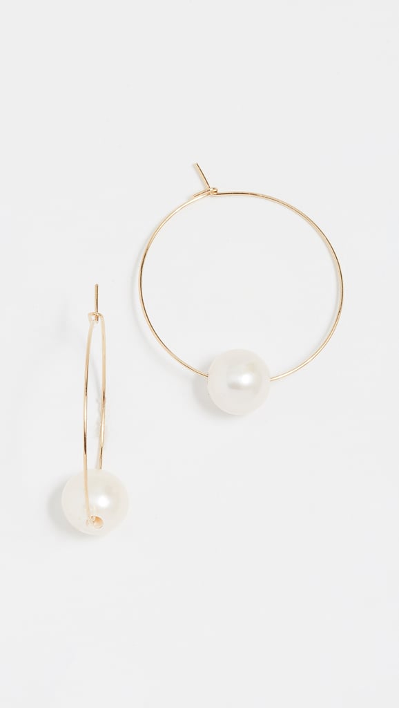 Cloverpost Freshwater Cultured Pearl Around Hoop Earrings