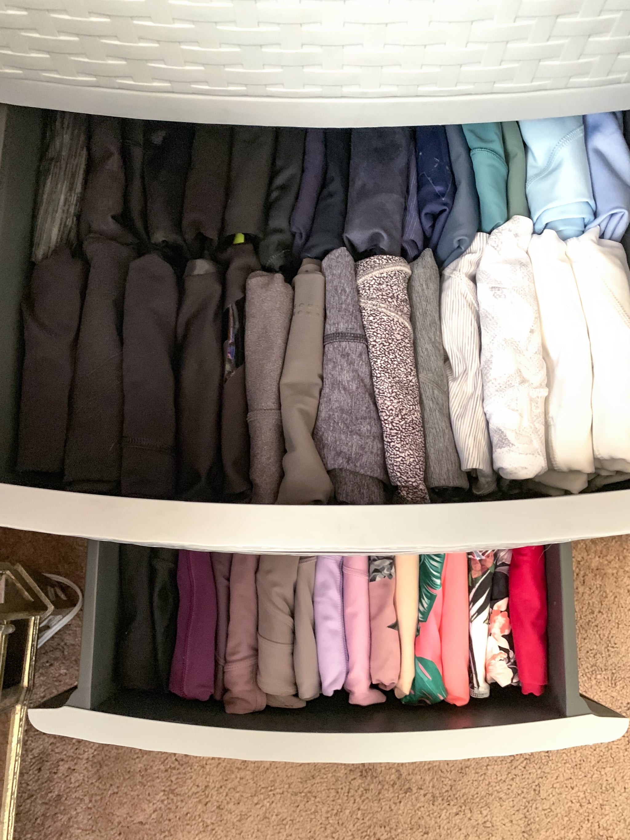 KonMari Method For Workout Clothes