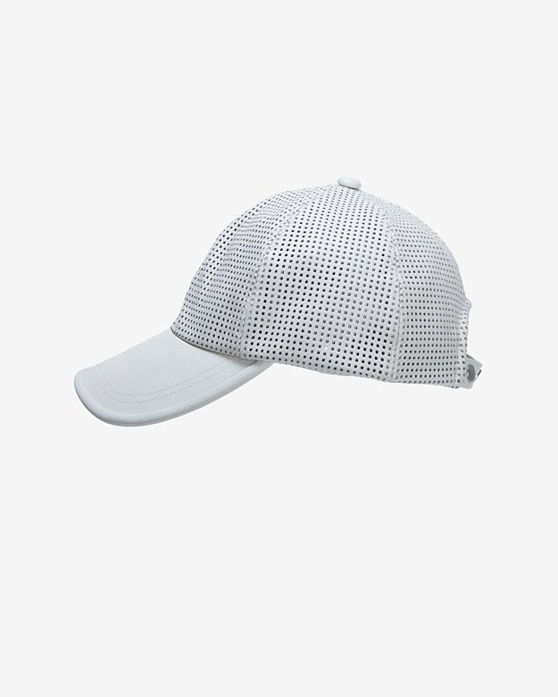 Intermix Perforated Leather Baseball Cap