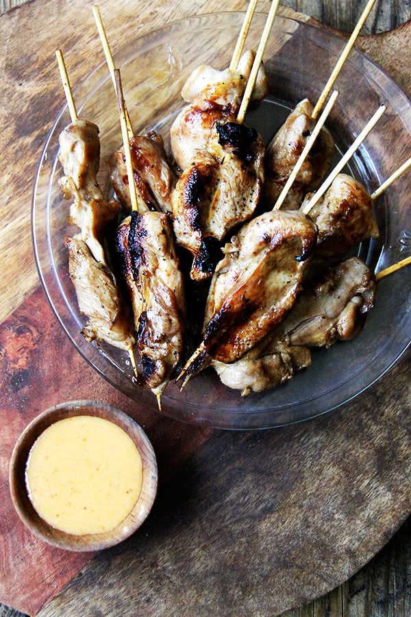 Chicken Satay With Peanut Sauce