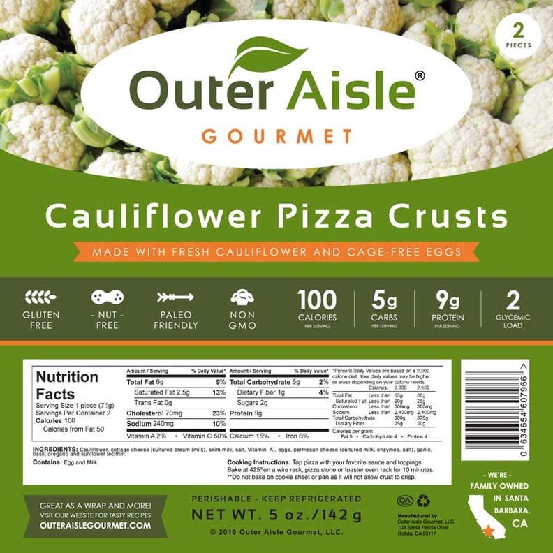 Outer Aisle Gourmet Cauliflower Pizza Crusts