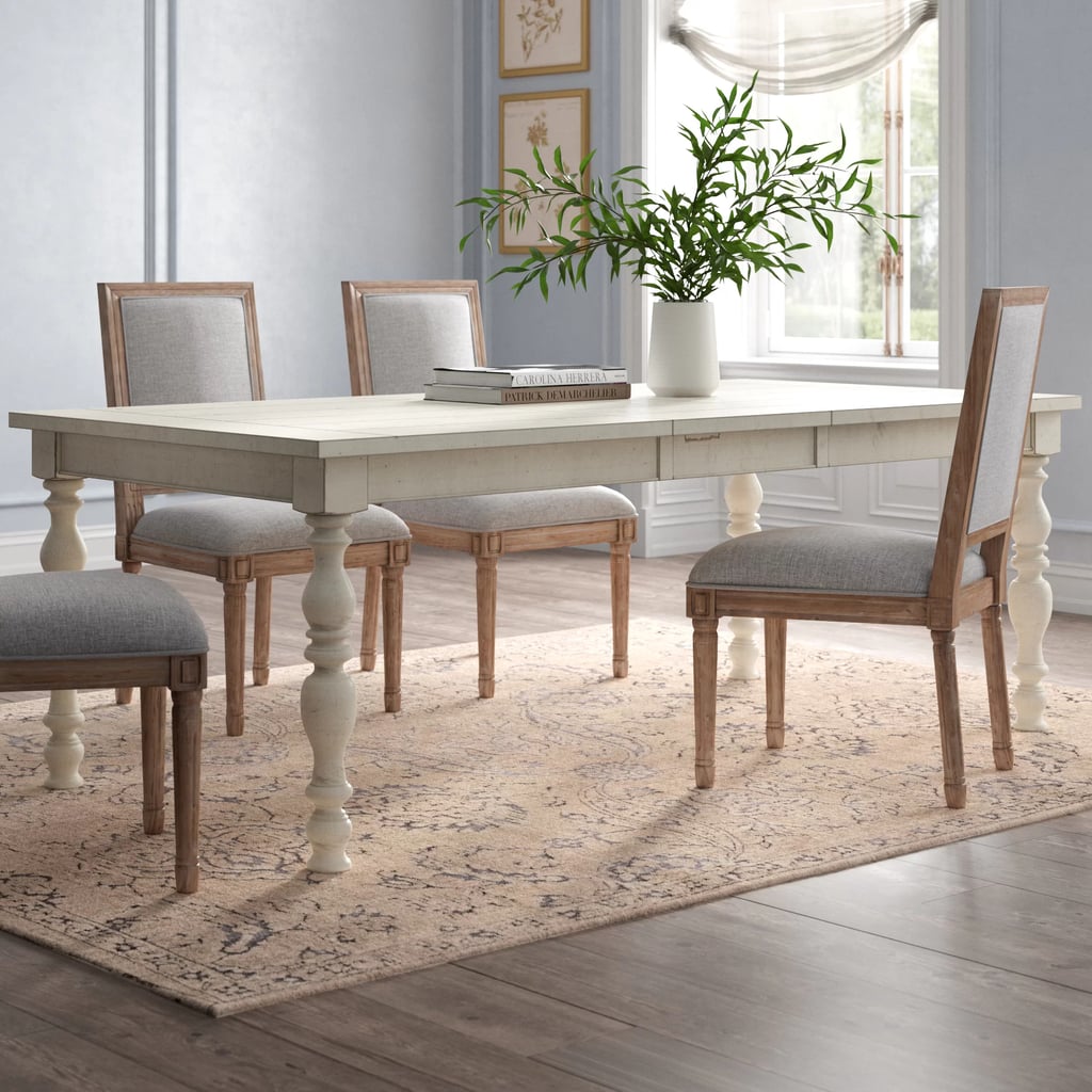 A French-Country Farmhouse Dining Table: Eminence Extendable Dining Table