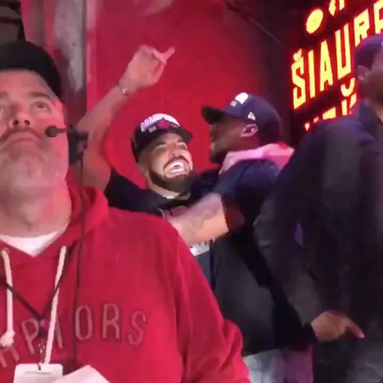 Drake Celebrating Toronto Raptors Winning NBA Finals