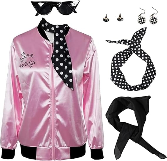 Lixinya 50s Pink Satin Jacket
