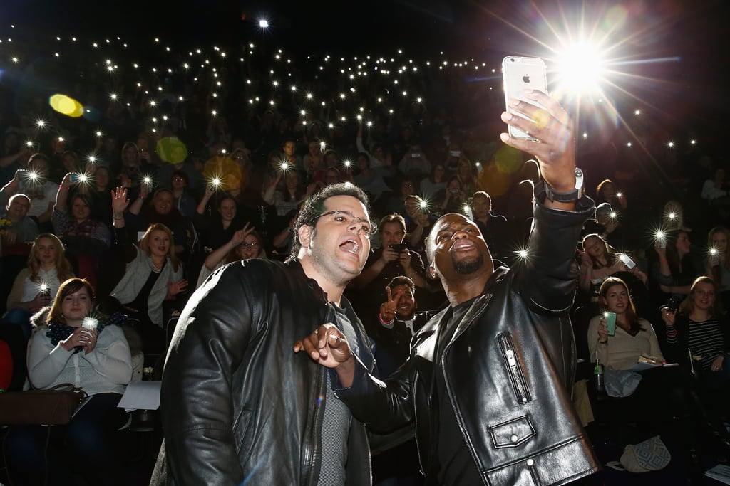 Josh Gad and Kevin Hart took an epic selfie at an event for The Wedding Ringer in Berlin on Sunday.