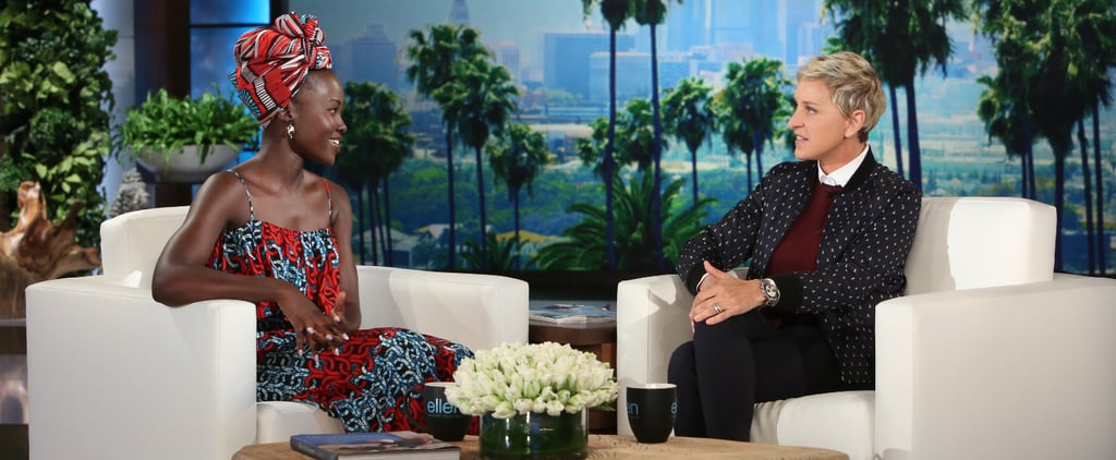 Lupita Nyong’o on The Ellen DeGeneres Show September 2016