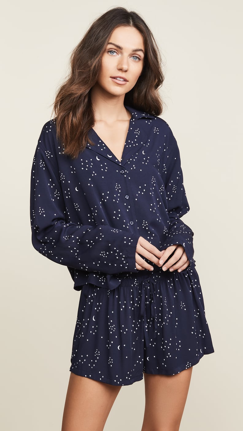 RAILS Long Sleeve Short Pajama Set