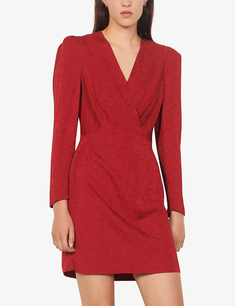 Sandro Python Jacquard Mini Dress