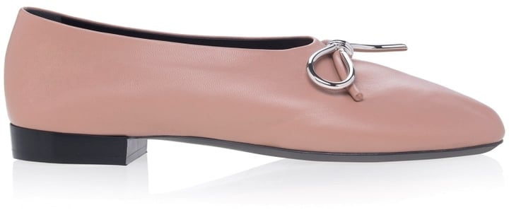 Put a bow on top. Wear these Balenciaga Bow-Embellished Leather Ballerinas ($502) with just about anything.