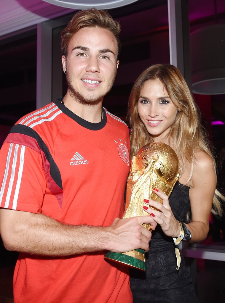 Mario Gotze Celebrates the World Cup With His Girlfriend