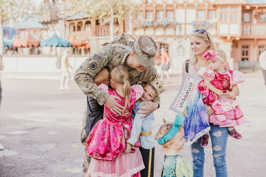 Photos of Military Dad Surprising His Family at Disney World