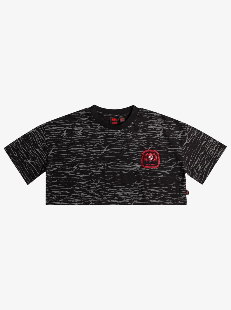 Quiksilver x "Stranger Things" Upside Down Cropped T-Shirt