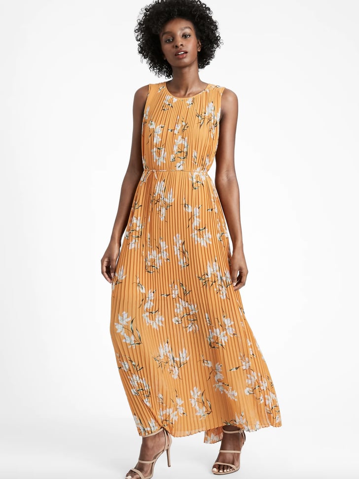 Banana Republic Pleated Maxi Dress | Cutest Pleated Pieces to Shop Now