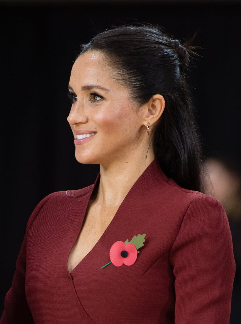 Meghan Markle's Playful Hair and Minimal Makeup