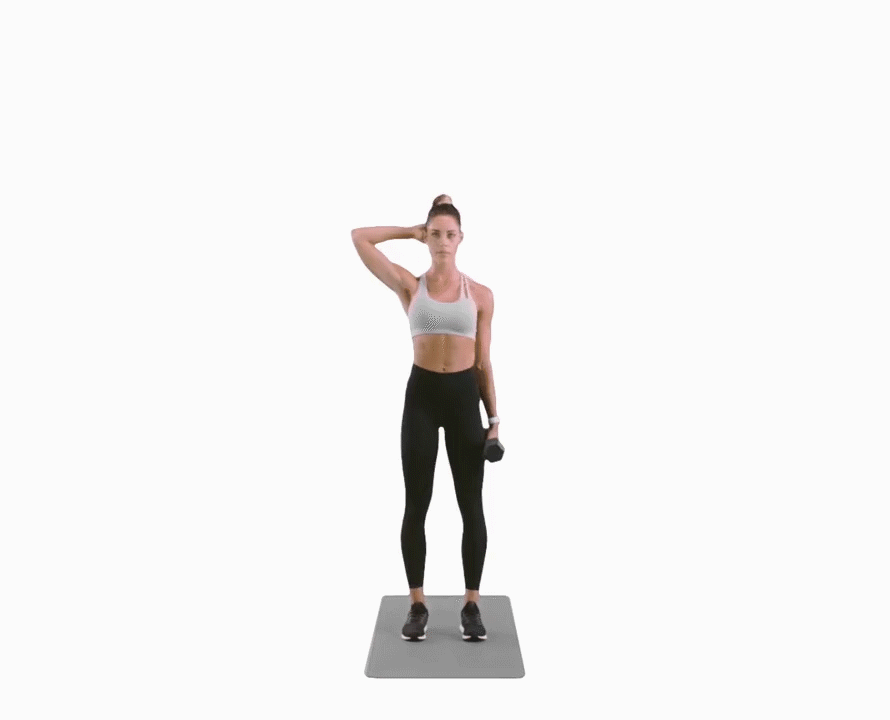standing oblique crunch exercise