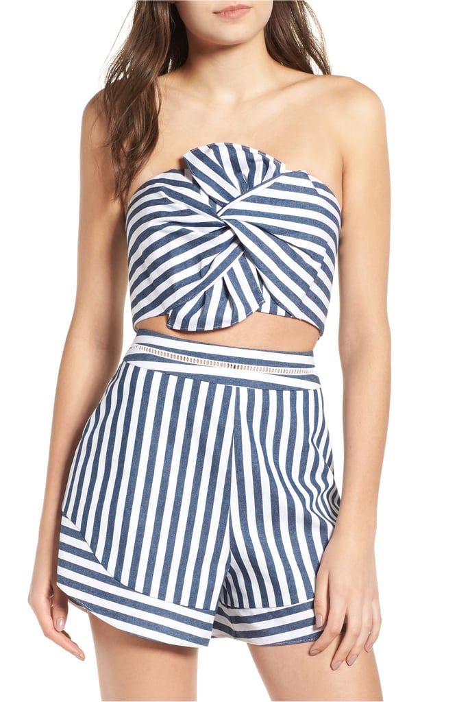 WAYF Durham Knotted Bow Tube Top