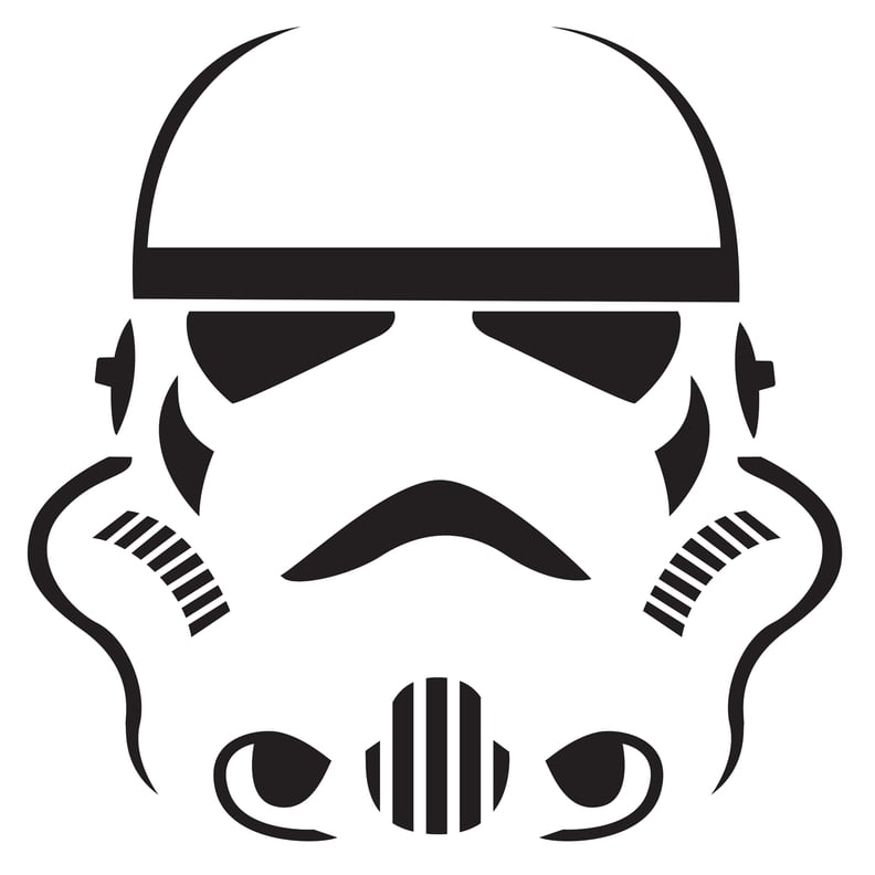 Star Wars Pumpkin Stencils: Stormtrooper