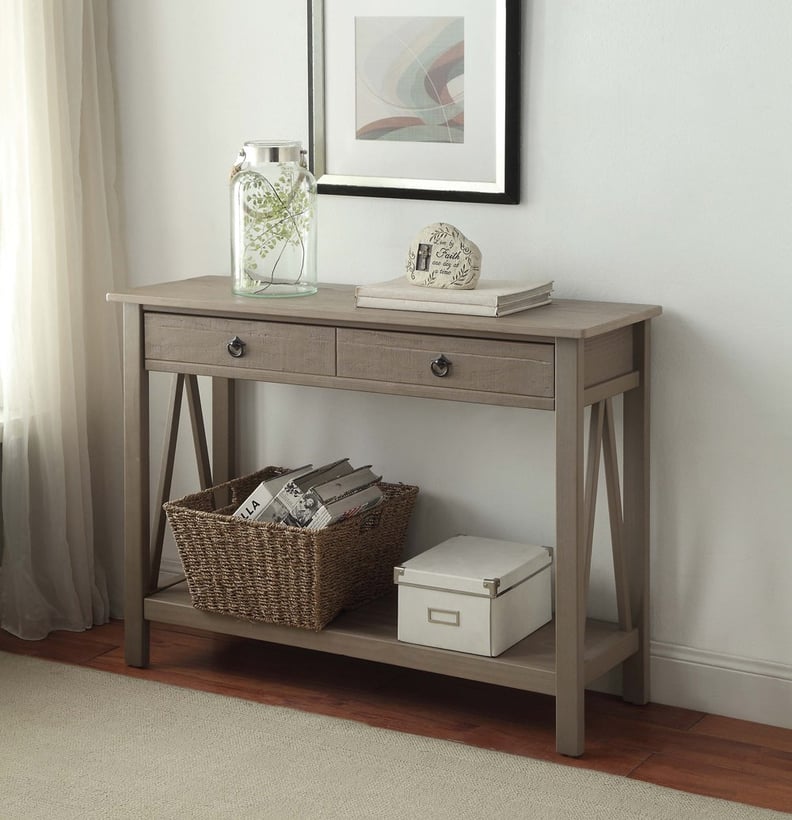 Linon Titian Rustic Console Table