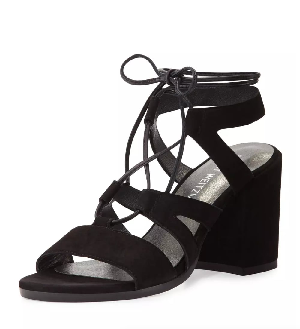 stuart weitzman lace up sandals