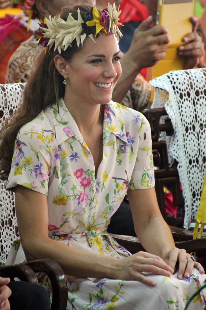 On the last day of her Asian tour, Kate chose Azuni earrings for $37.