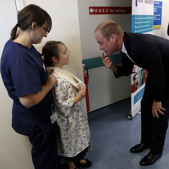 Prince William at Basingstoke and North Hampshire Hospital