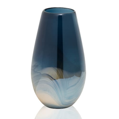 Scott Living Luxe 11-in. Sapphire Blue Tear Drop Vase