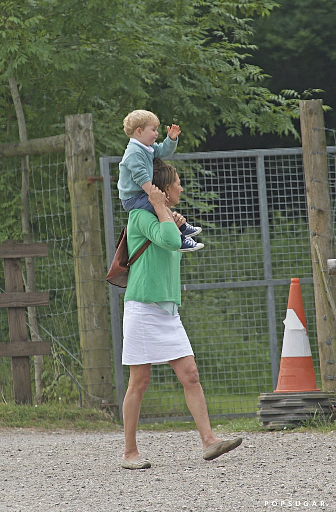 Prince George at Berkshire Petting Zoo With Carole Middleton