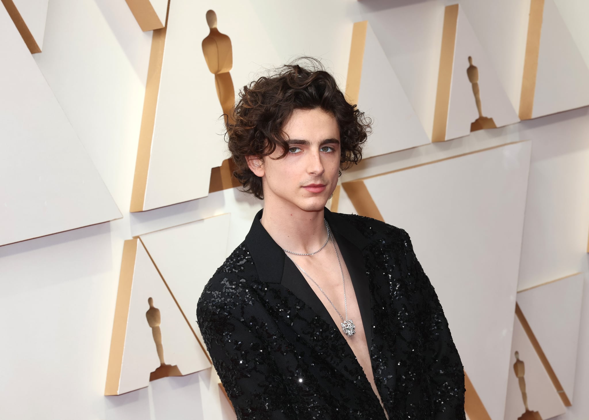 Timothee Chalamet attends the Louis Vuitton Menswear Fall/Winter News  Photo - Getty Images