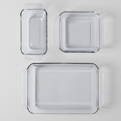 Made By Design 3 Piece Glass Bakeware Set