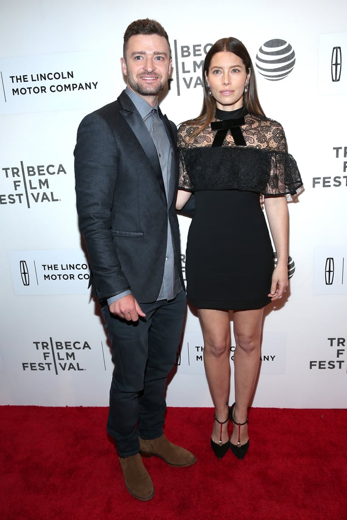 Justin Timberlake and Jessica Biel at Premiere April 2016