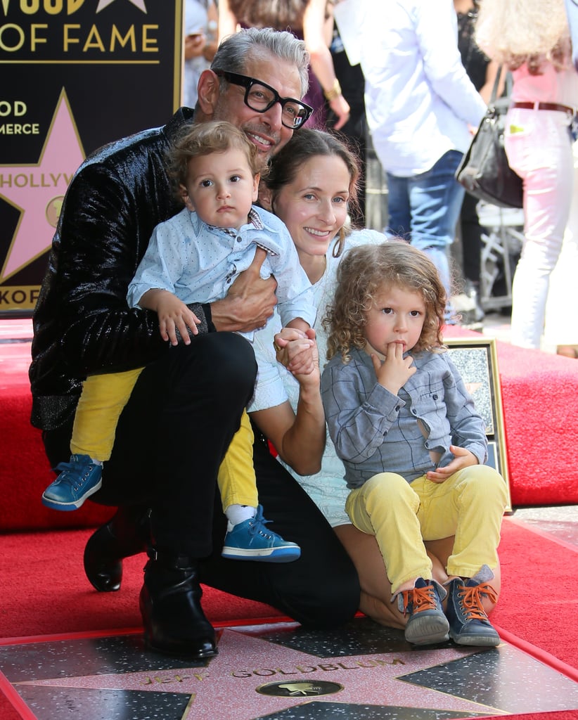 Jeff Goldblum and Family at Hollywood Walk of Fame Ceremony