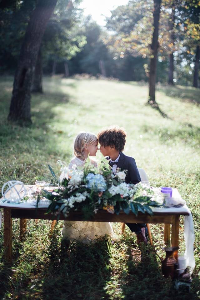 Moms Do a Wedding Photo Shoot With Kids